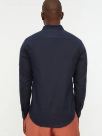 Сорочка повсякденна Trendyol модель TMNSS20GO0189/Lacivert Фото