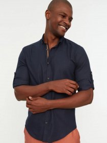 Сорочка повсякденна Trendyol модель TMNSS20GO0189/Lacivert Фото