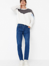 Прямые джинсы Trendyol модель TMNSS21JE0067/Lacivert Фото