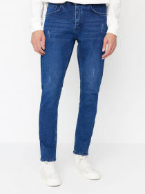 Прямі джинси Trendyol модель TMNSS21JE0067/Lacivert Фото