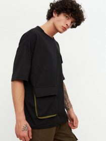 Футболка Trendyol модель TMNSS21TS0442/Siyah Фото