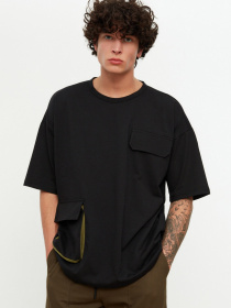 Футболка Trendyol модель TMNSS21TS0442/Siyah Фото