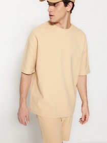 Футболка Trendyol модель TMNSS23TS00069/Bej Фото