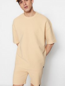 Футболка Trendyol модель TMNSS23TS00069/Bej Фото
