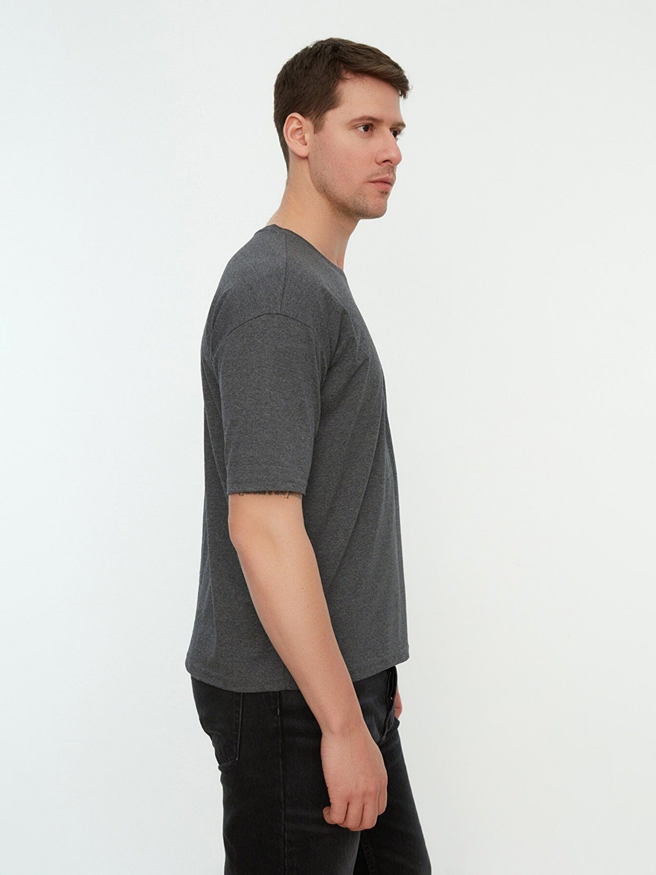 Футболка Trendyol модель TMNSS21TS0811/Antrasit Фото