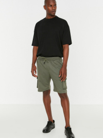 Повседневные шорты Trendyol модель TMNSS20SR0167/Acik Haki Повседневные шорты Trendyol модель TMNSS20SR0167/Acik Haki Фото