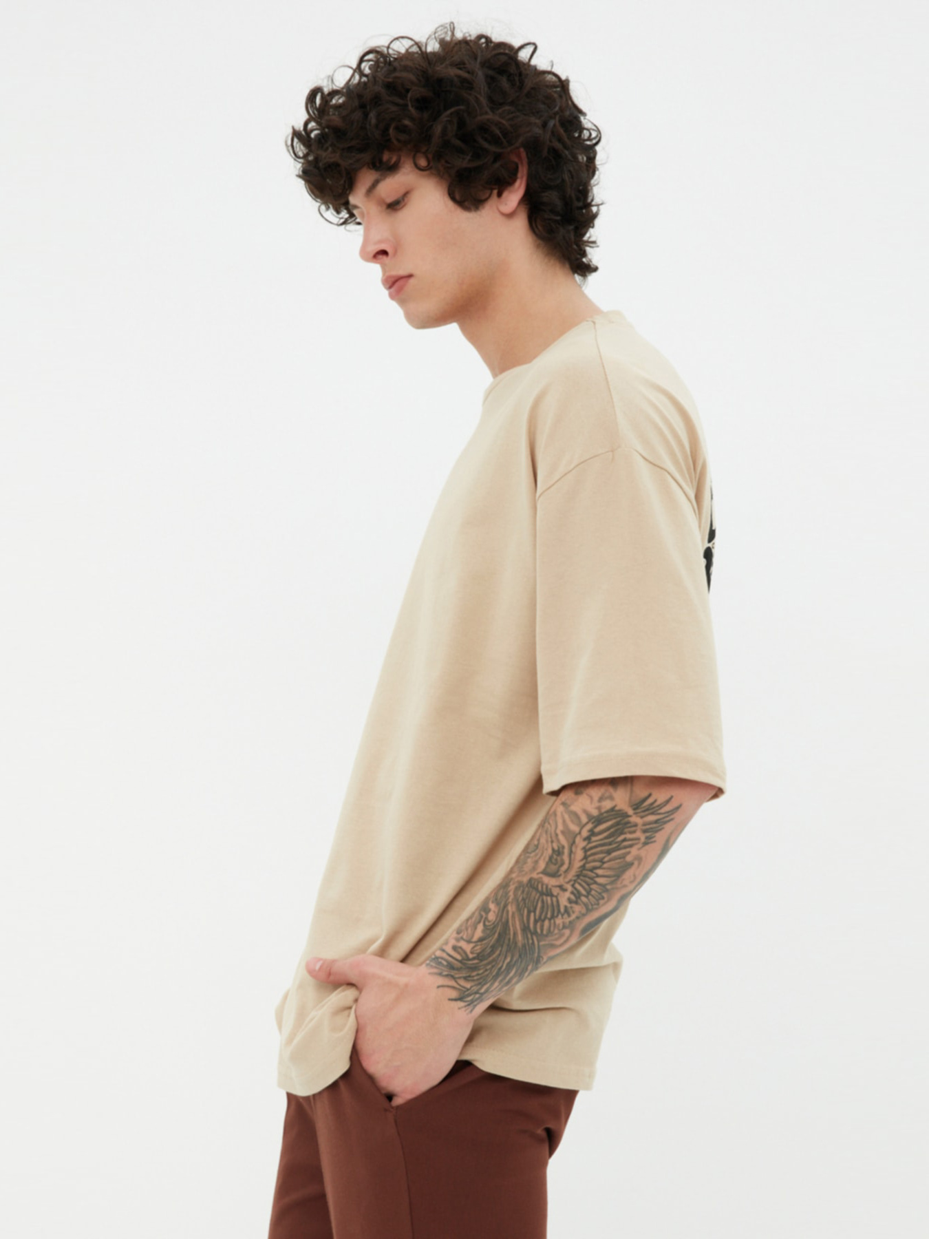 Футболка Trendyol модель TMNSS21TS2037/Bej Футболка Trendyol модель TMNSS21TS2037/Bej Фото