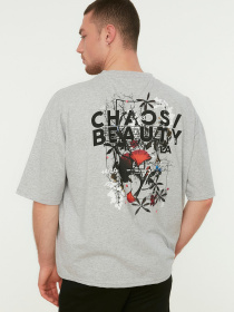 Футболка Trendyol модель TMNSS21TS2037/Gri Фото