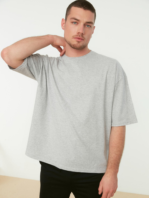 Футболка Trendyol Модель TMNSS21TS2037/Gri Фото