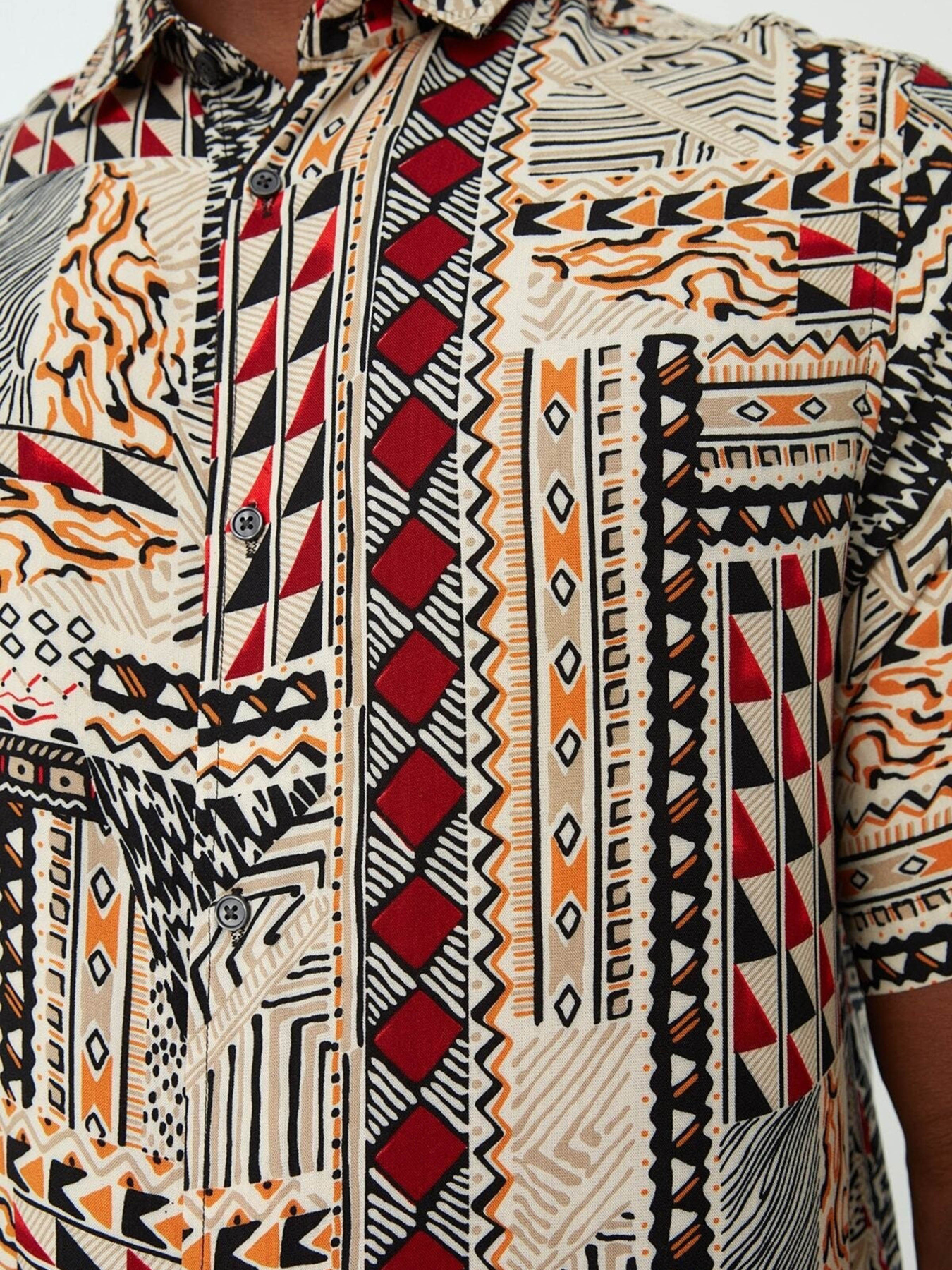 Рубашка Trendyol модель TMNSS22GO0289/Cok Renkli Фото