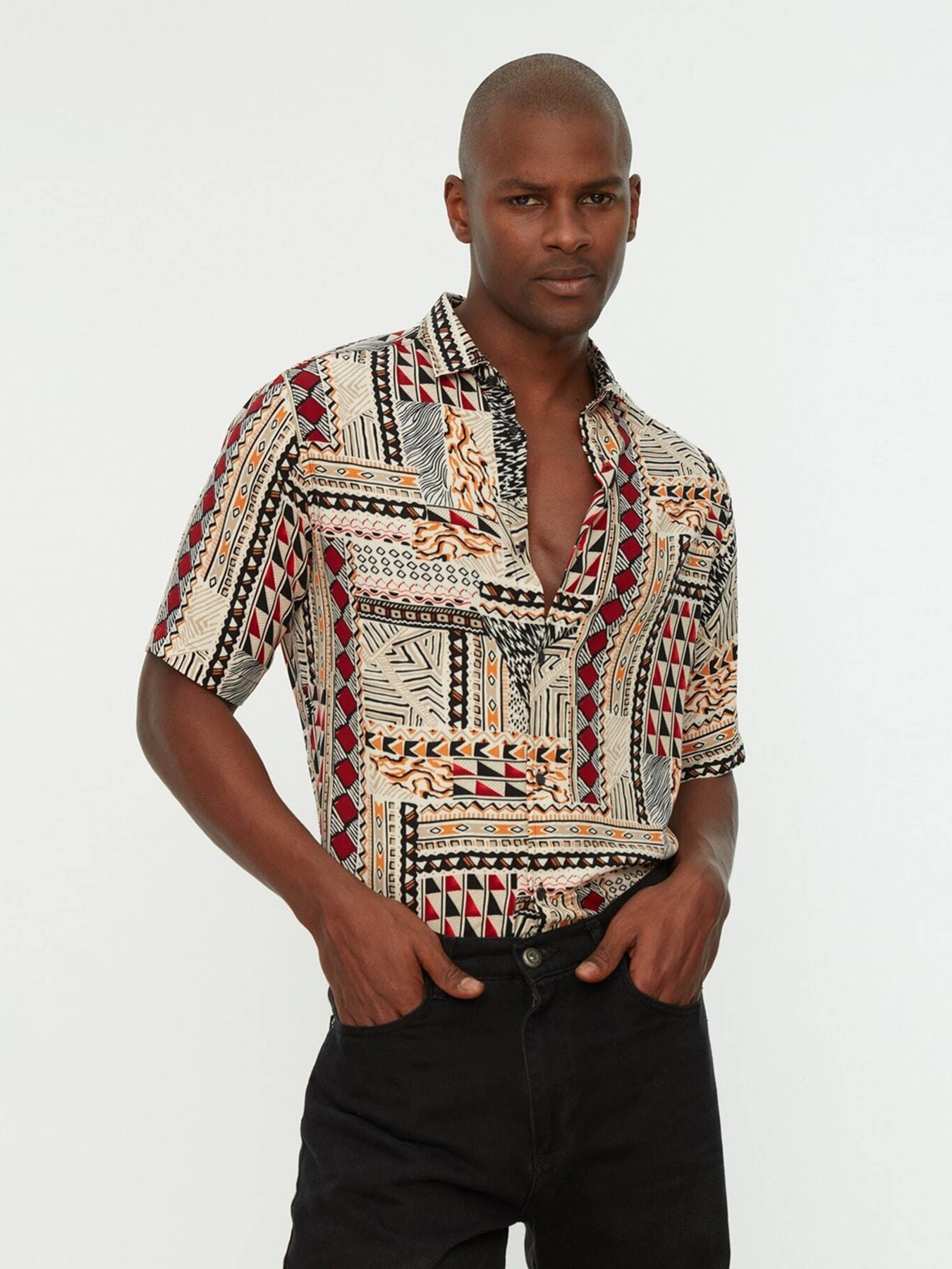 Рубашка Trendyol модель TMNSS22GO0289/Cok Renkli Фото