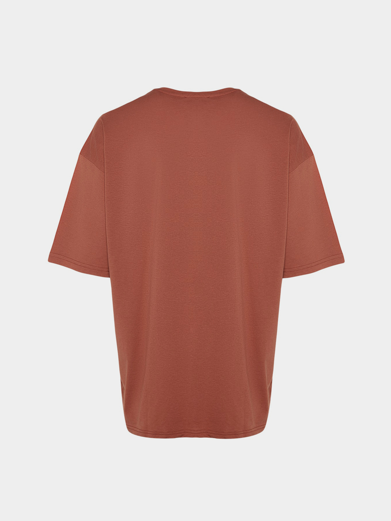 Футболка Trendyol модель TMNSS22TS0317/Kahverengi Фото