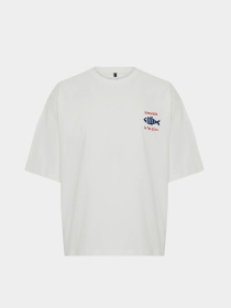 Футболка Trendyol модель TMNSS22TS0318/Ekru*001 Футболка Trendyol модель TMNSS22TS0318/Ekru*001 Фото