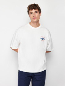 Футболка Trendyol модель TMNSS22TS0318/Ekru*001 Фото