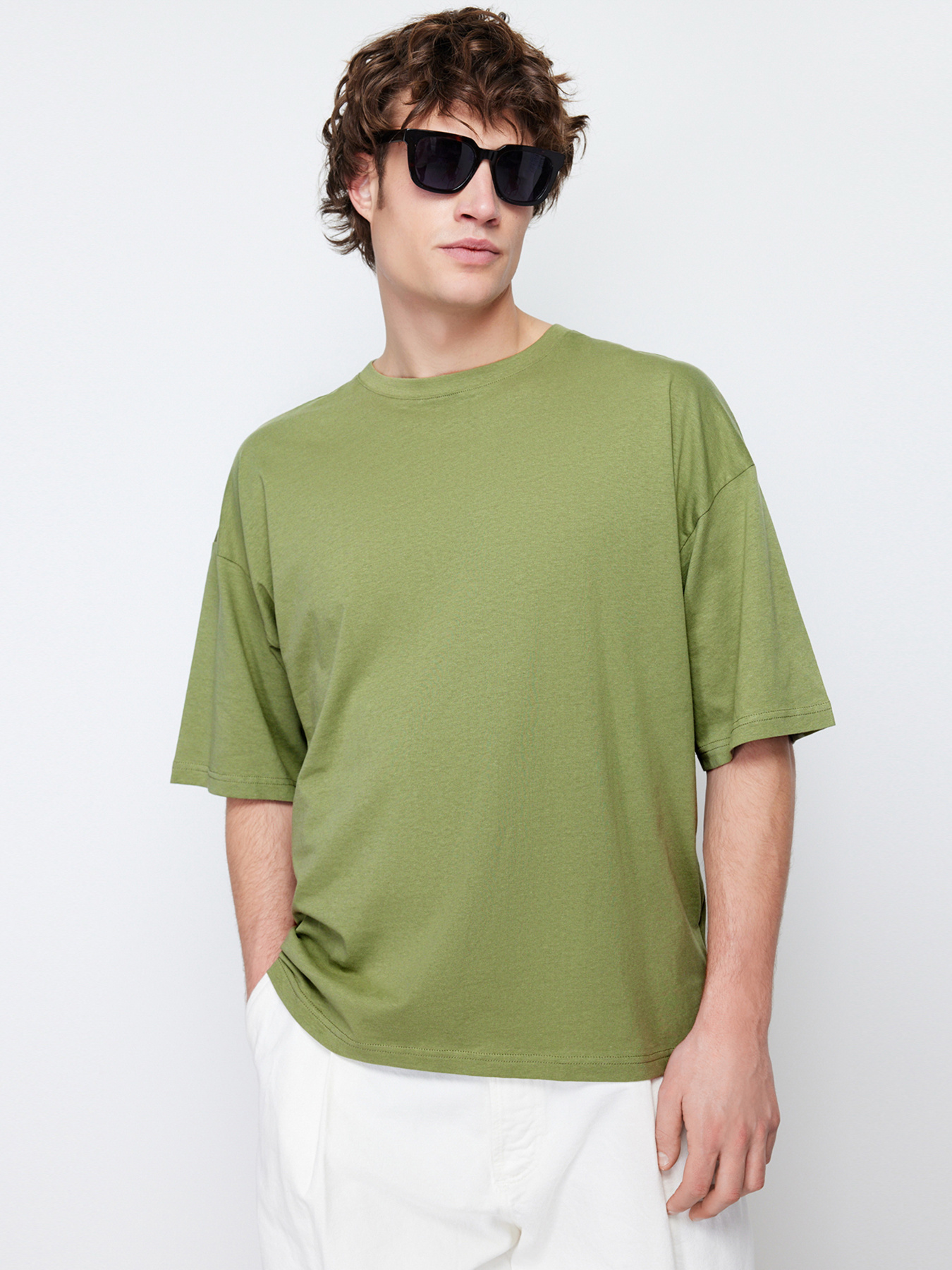 Футболка Trendyol модель TMNSS22TS0318/Haki Фото