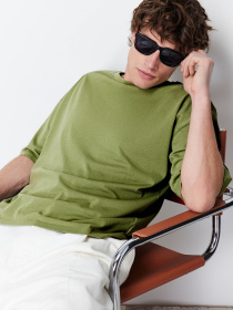 Футболка Trendyol модель TMNSS22TS0318/Haki Футболка Trendyol модель TMNSS22TS0318/Haki Фото