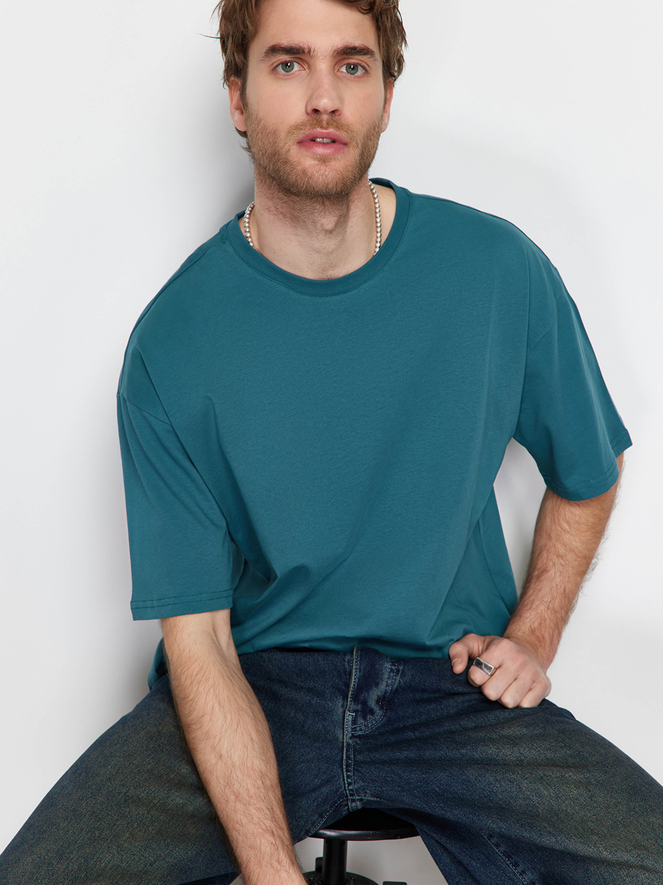 Футболка Trendyol модель TMNSS22TS0318/Zumrut Yesili Фото