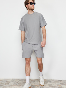 Шорты Trendyol модель TMNSS23SR00035/Gri*004 Фото