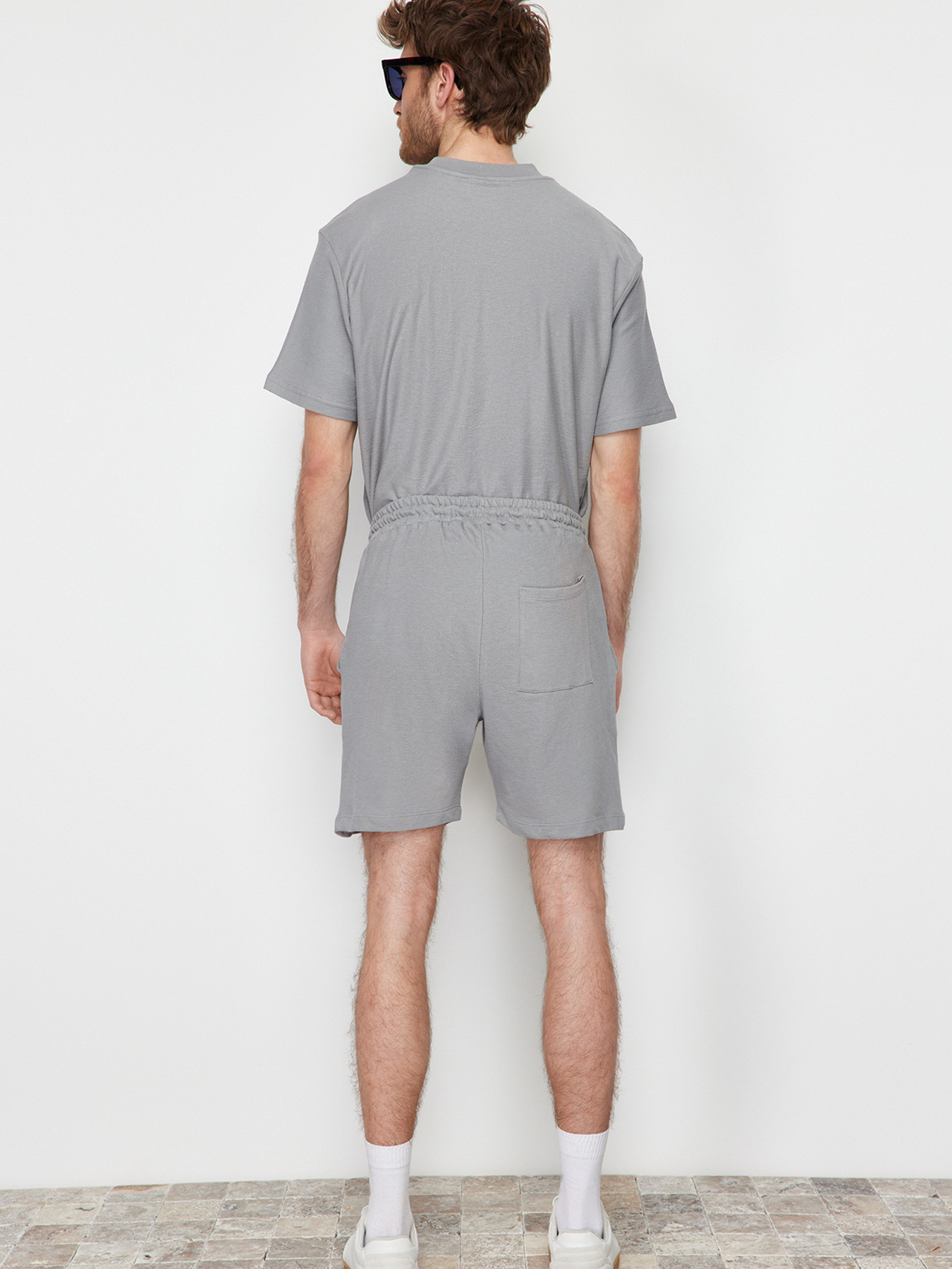 Повсякденні шорти Trendyol модель TMNSS23SR00035/Gri*004 Фото