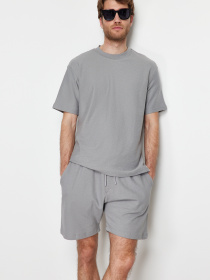 Повсякденні шорти Trendyol модель TMNSS23SR00035/Gri*004 Фото