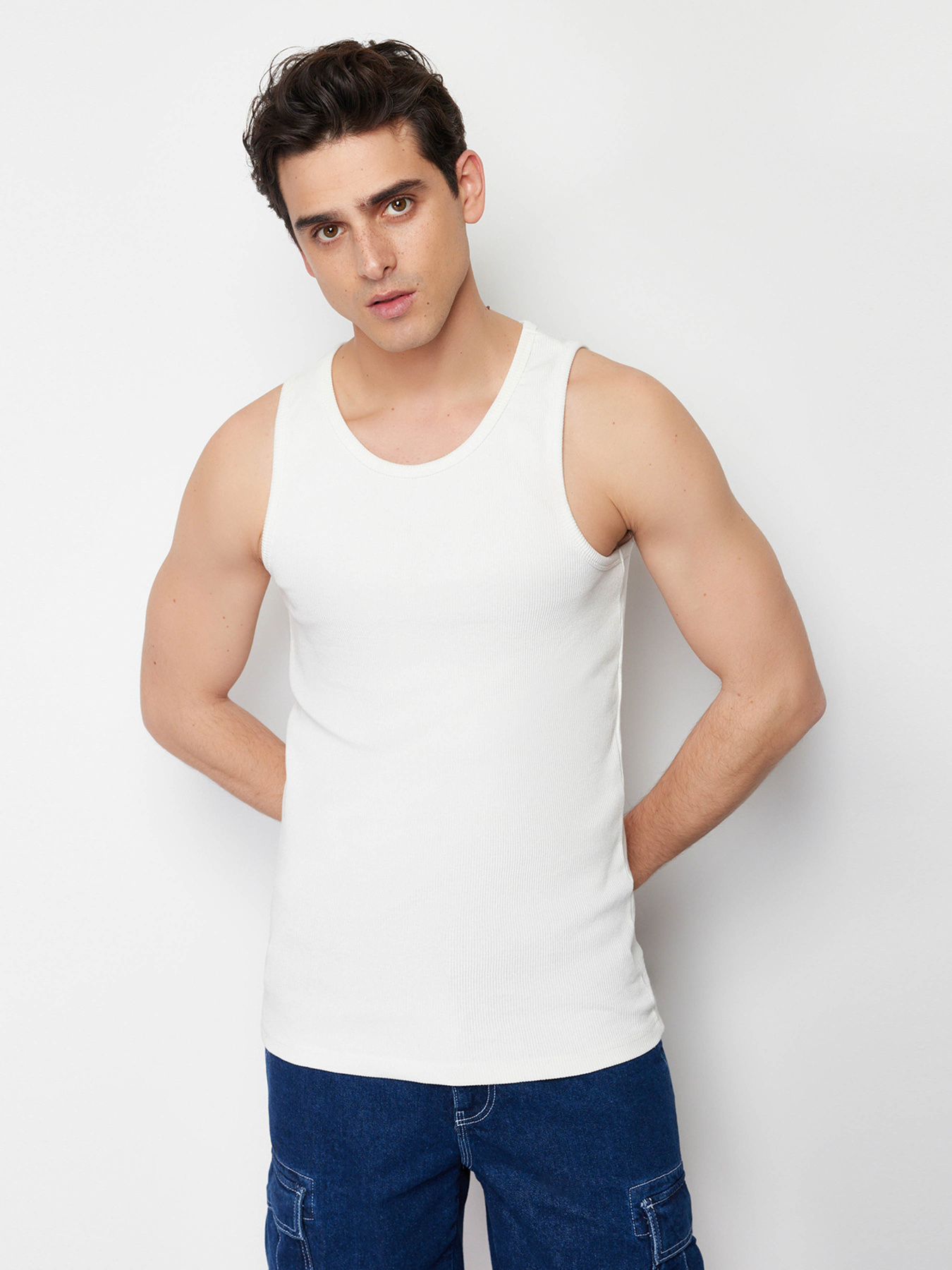 Майка Trendyol модель TMNSS24AL00006/Beyaz Фото