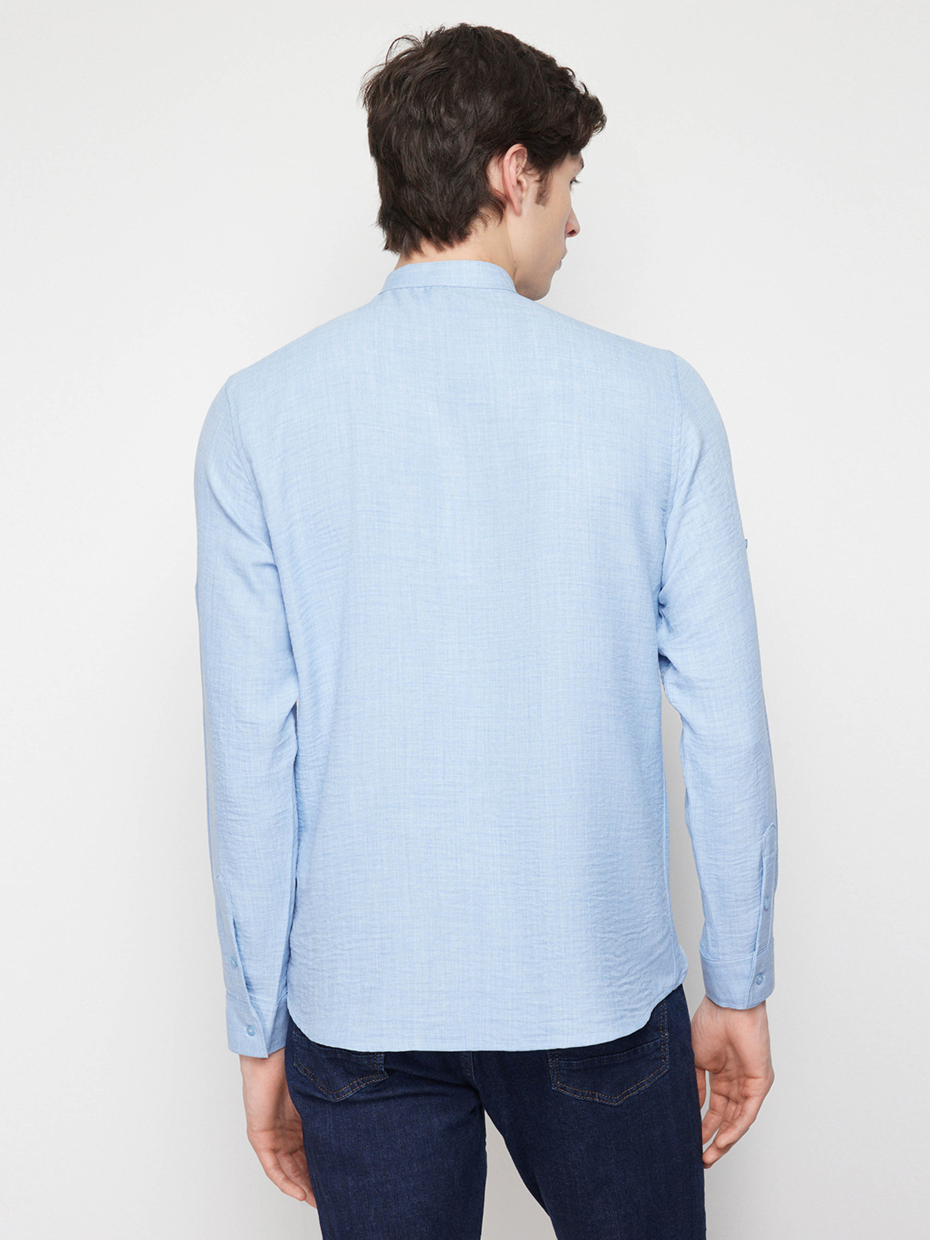 Сорочка повсякденна Trendyol модель TMNSS24GO00031/Mavi Сорочка повсякденна Trendyol модель TMNSS24GO00031/Mavi Фото