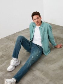 Скинни джинсы Trendyol Skinny модель TMNSS20JE0304/Indigo Фото