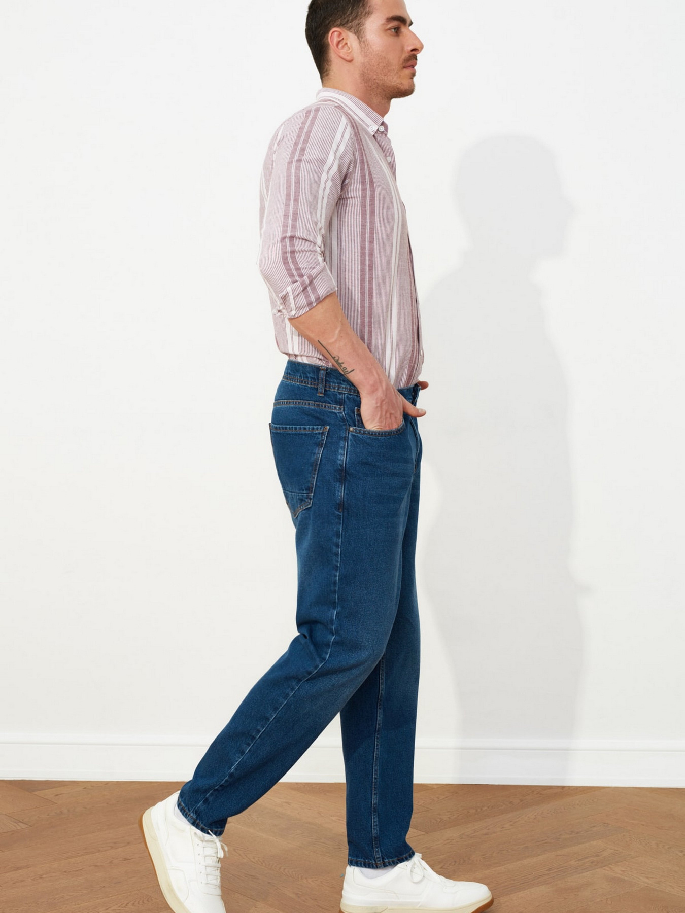 Джинсы Trendyol Relax модель TMNSS20JE0519/Lacivert Фото