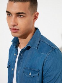 Рубашки Trendyol модель TMNSS21GO0715/Mavi Фото