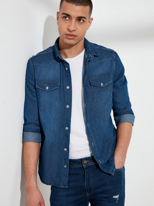 Сорочка Trendyol модель TMNSS21GO0715/Indigo Фото