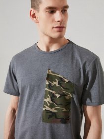 Футболки и поло Trendyol модель TMNSS21TS2366/Gri Фото