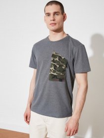 Футболки и поло Trendyol модель TMNSS21TS2366/Gri Фото