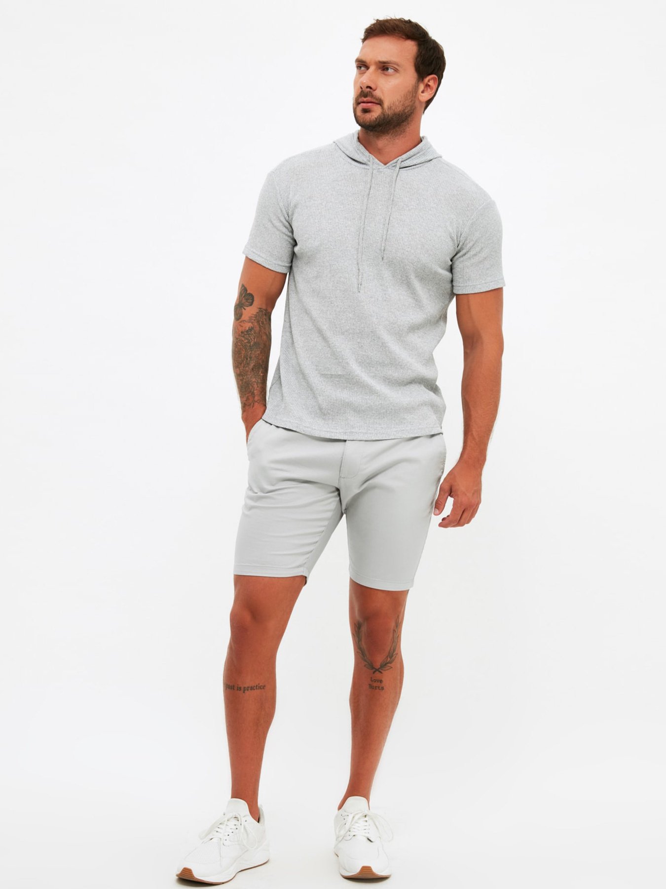 Шорты Trendyol модель TMNSS21SR0722/Gri Фото