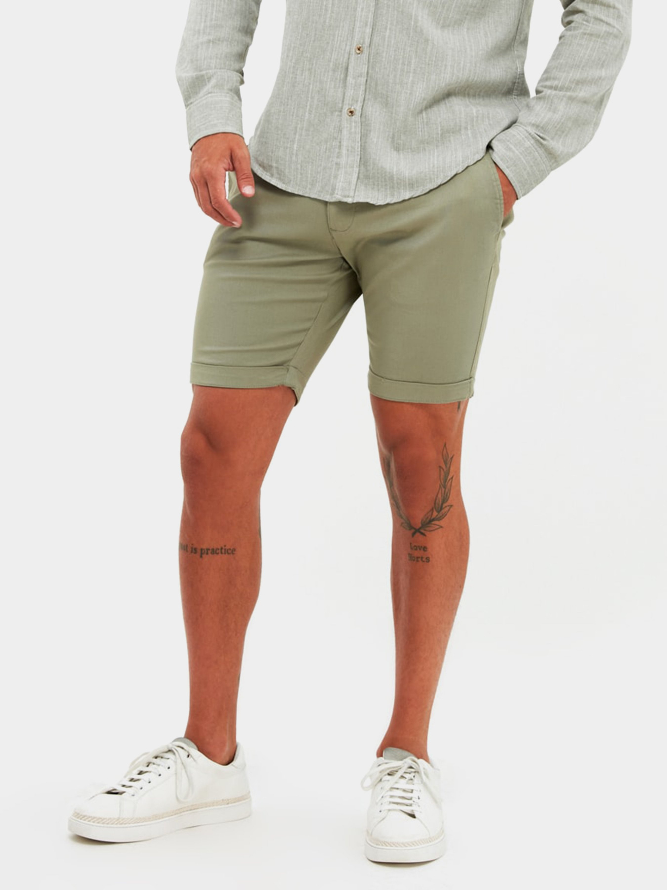 Шорты Trendyol модель TMNSS21SR0725/Haki Фото