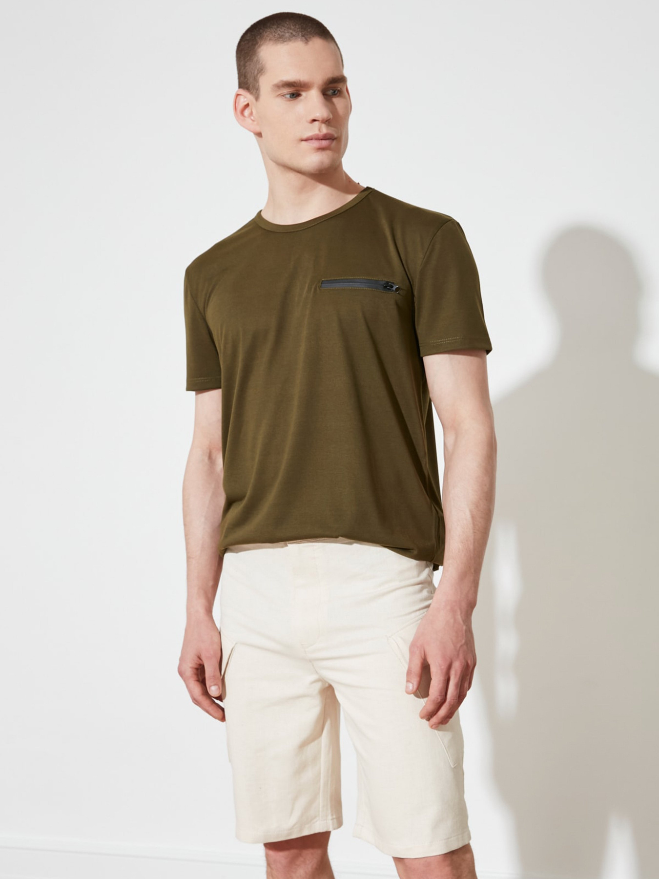 Шорты Trendyol модель TMNSS21SR0547/Ekru Фото