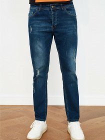 Завужені джинси Trendyol Slim модель TMNSS21JE0194/Lacivert Фото