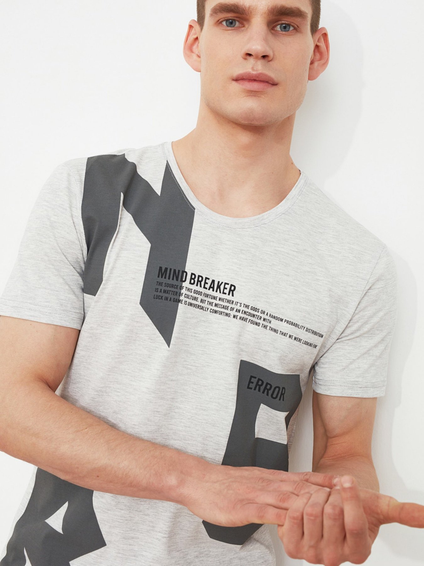 Футболки і поло Trendyol модель TMNSS21TS1977/Gri Фото