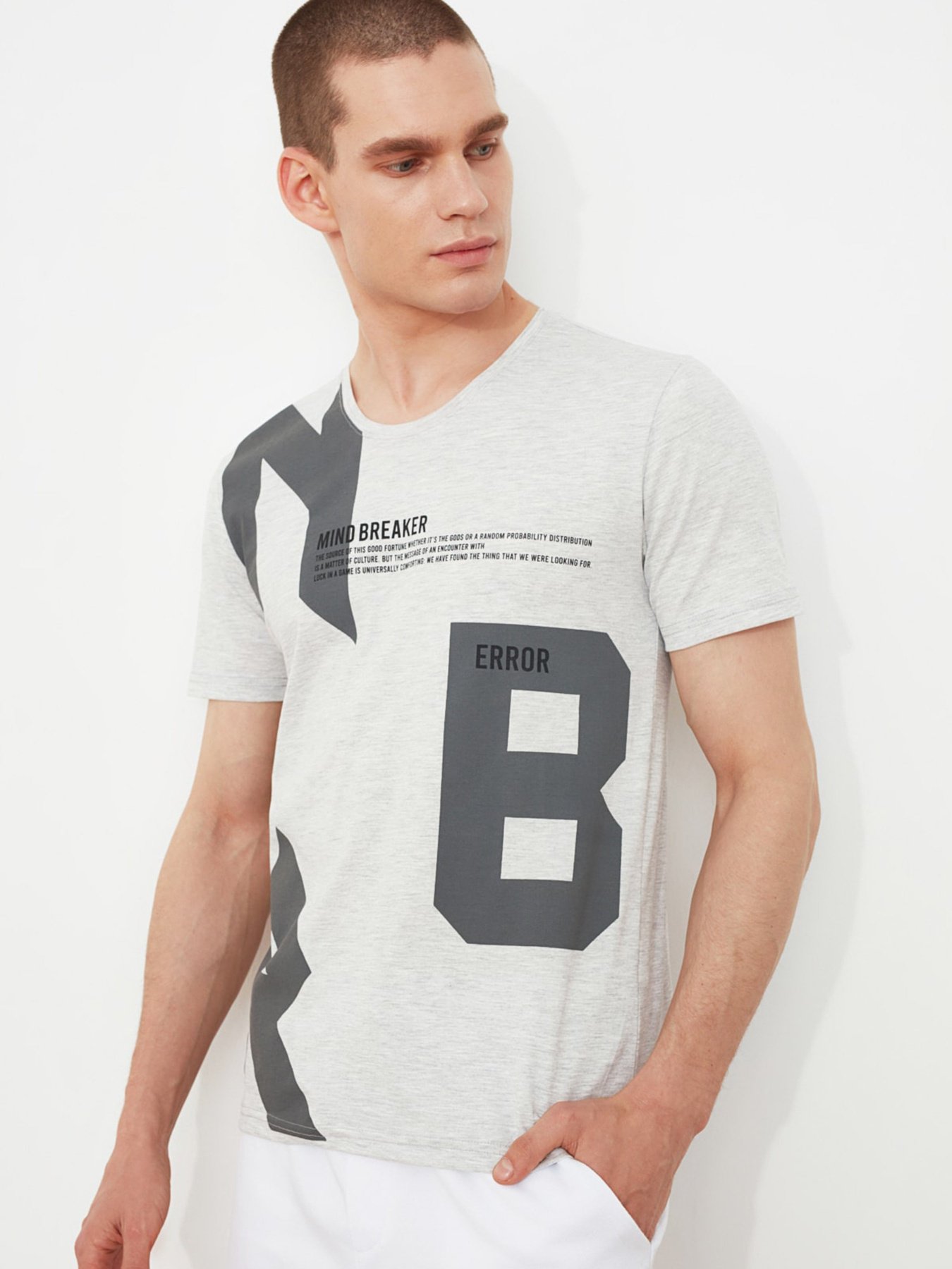 Футболки і поло Trendyol модель TMNSS21TS1977/Gri Фото