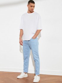 Прямі джинси Trendyol Relax модель TMNSS21JE0123/Acik Mavi Фото