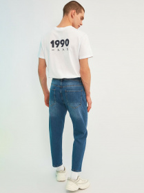 Бойфренды Trendyol Slim Crop модель TMNSS21JE0370/Indigo Фото