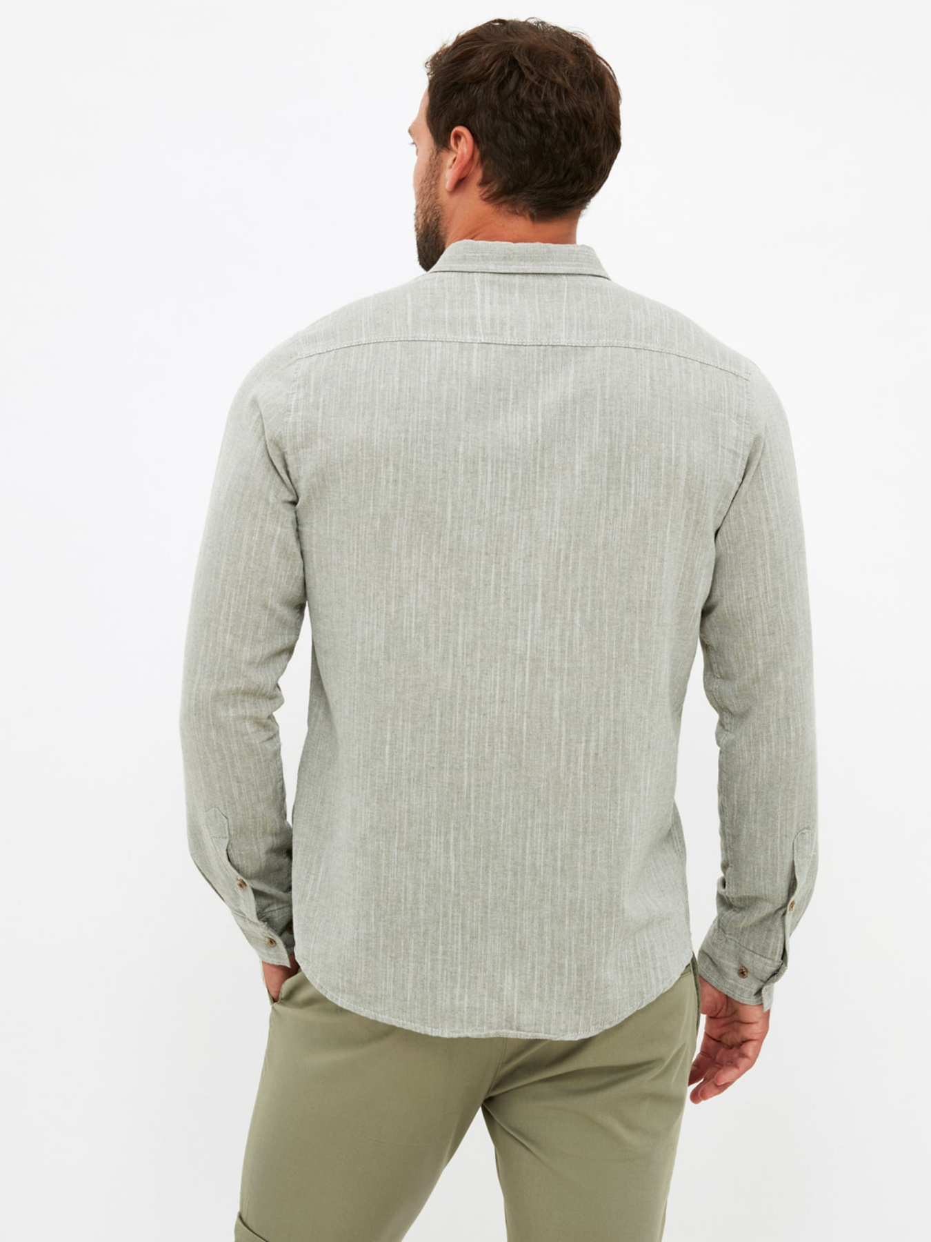 Рубашка Trendyol модель TMNSS21GO1134/Haki Фото