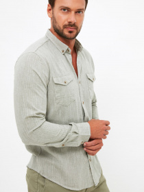 Сорочка повсякденна Trendyol модель TMNSS21GO1134/Haki Фото