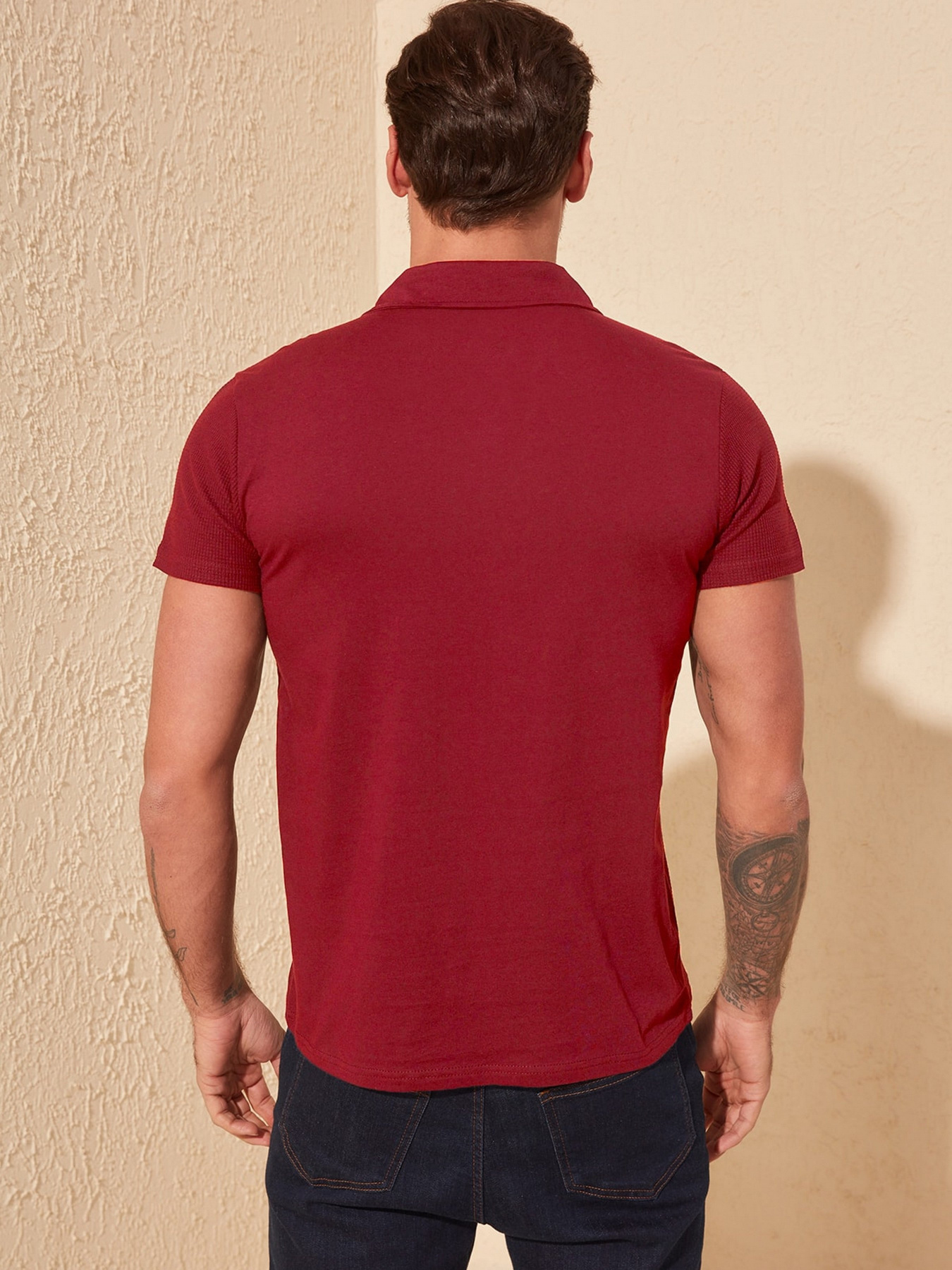 Поло Trendyol модель TMNSS20PO0002/Bordo Фото