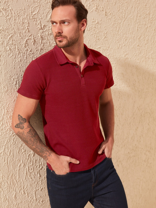 Поло Trendyol модель TMNSS20PO0002/Bordo Фото