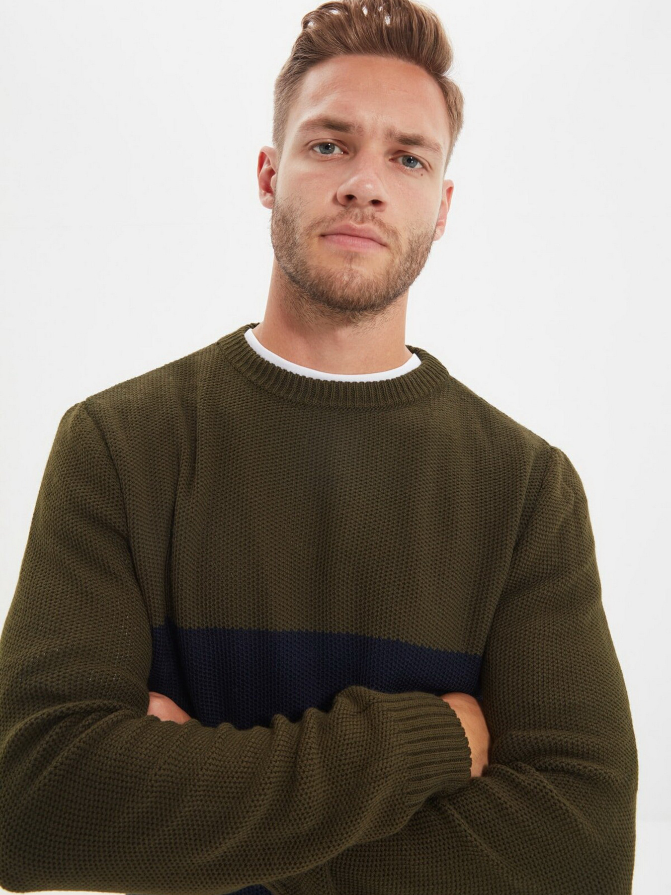 Джемпер Trendyol модель TMNAW21KZ0544/Haki Фото