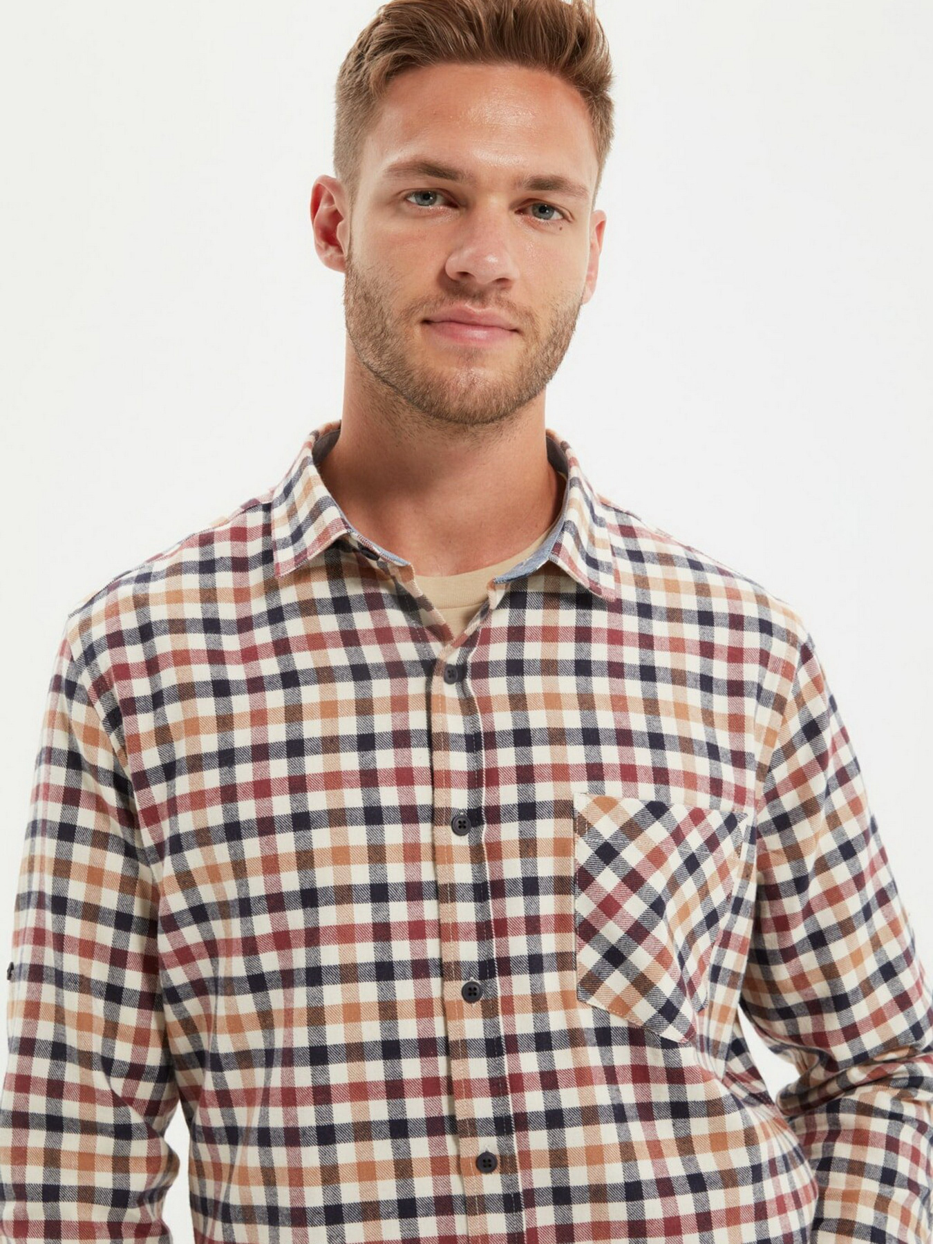 Рубашка Trendyol модель TMNAW22GO0337/Cok Renkli Фото