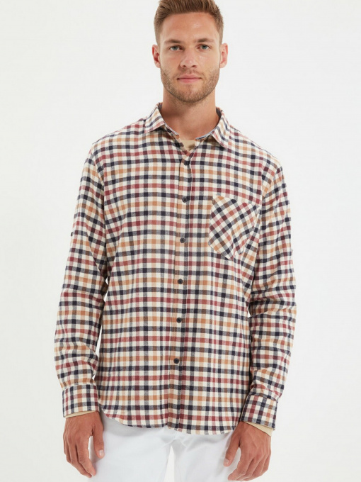 Рубашка повседневная Trendyol модель TMNAW22GO0337/Cok Renkli Фото