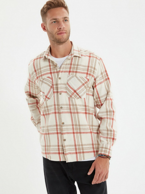 Рубашка повседневная Trendyol модель TMNAW22GO0356/Kiremit Фото