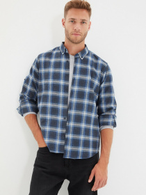Рубашка Trendyol модель TMNAW22GO0357/Indigo Фото