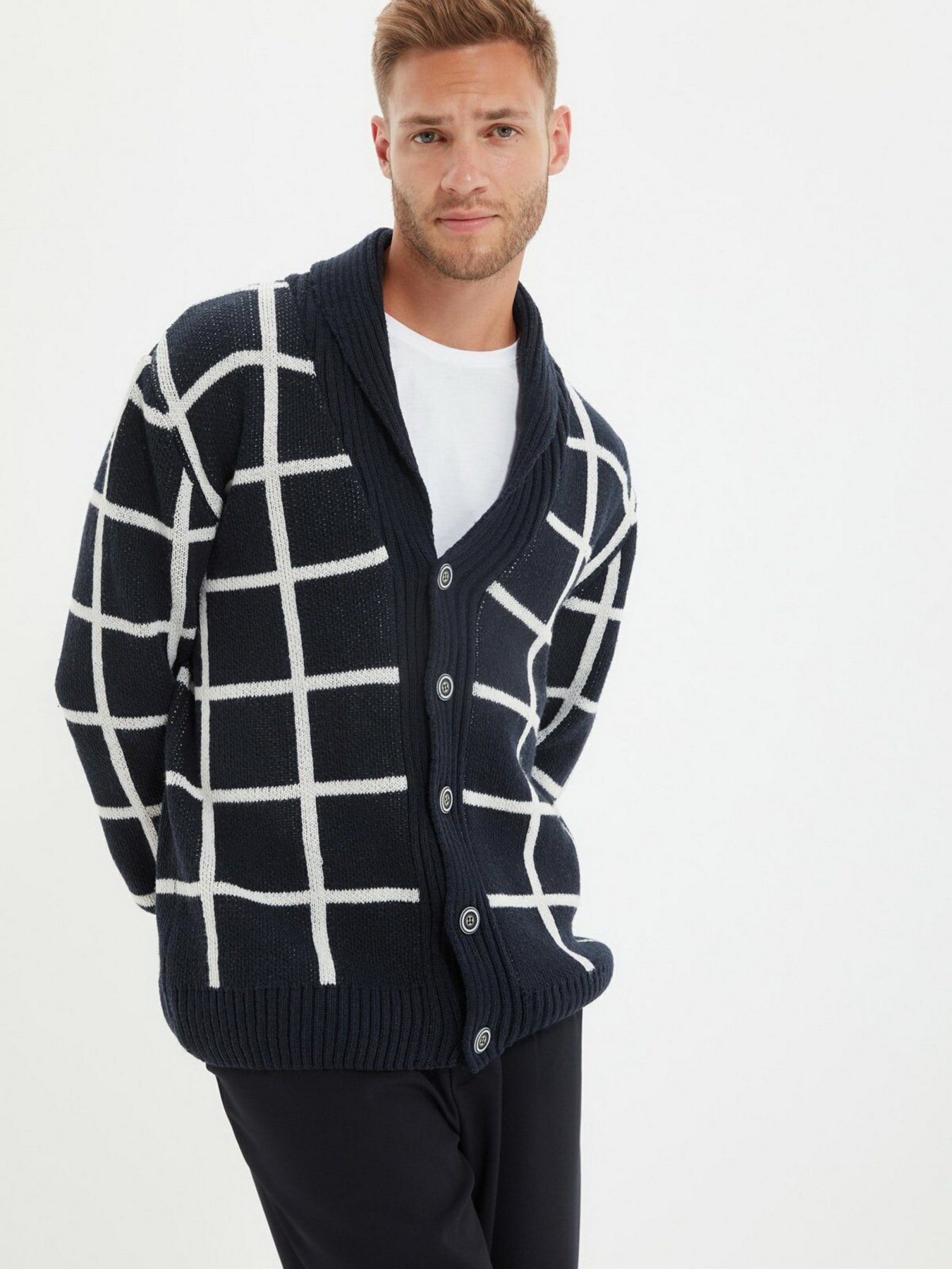 Кардиган Trendyol модель TMNAW22HI0075/Lacivert Фото